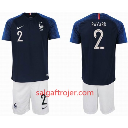 Frankrig Fodboldtrøjer PAVARD 2 2 star Børn Hjemmebanesæt VM 2018 Frankrig Fodboldtrøjer PAVARD 2 2 star Børn Hjemmebanesæt VM 2018